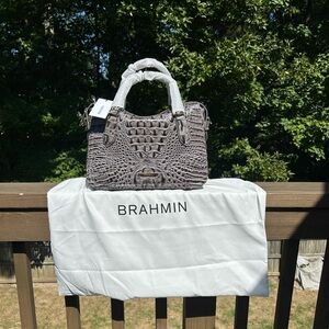 Brahmin Micaela Charcoal Zinnia. NWT